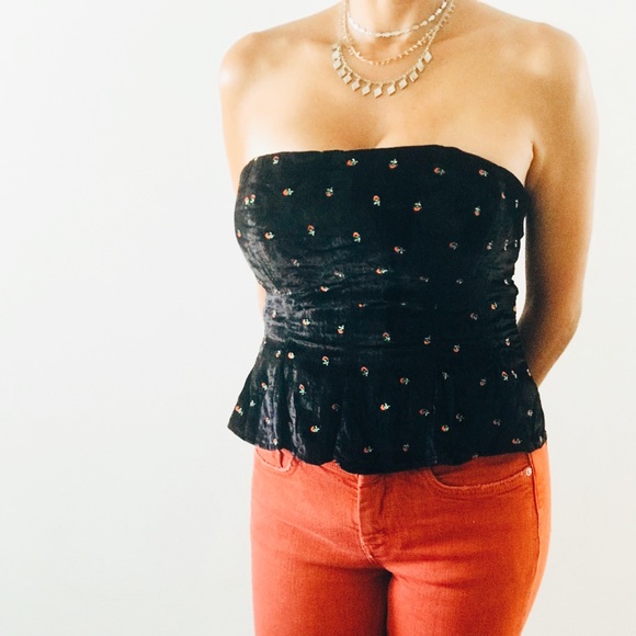 NWT Free People Rosie embroidered top Sz M - Picture 2 of 8